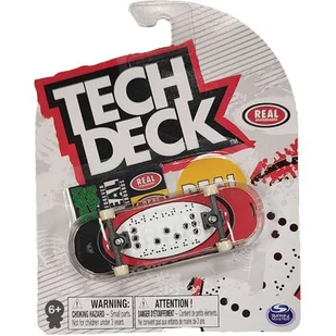 Tech Deck deskorolka fingerboard Real Skateboard Alfabet Braille + naklejki - Samochody i pojazdy dla dzieci - miniaturka - grafika 1