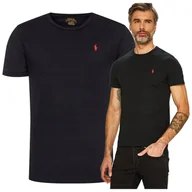 Koszulki męskie - tshirt polo ralph lauren koszulka meska basic czarna tshirt polo ralph lauren koszulka meska basic czarna r.M - miniaturka - grafika 1