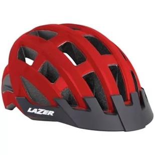 Lazer Lazer Kask Compact red 5420078850041 - Kaski rowerowe - miniaturka - grafika 1