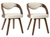 Krzesła - Nowoczesny kremowy komplet krzeseł R8-W70 - miniaturka - grafika 1