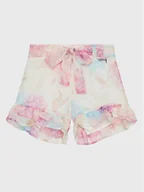 Spodenki damskie - Guess Szorty materiałowe J3RD03 WA2T0 Biały Regular Fit - miniaturka - grafika 1