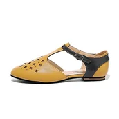 Skarpetki dla dzieci - Sandały dla kobiet, kapcie, antypoślizgowe, miękka podeszwa, klamra, płaski, niski obcas, modne, eleganckie buty na co dzień, oddychające, do pracy, na zewnątrz, do chodzenia, ogrodu, na lato, wiosnę, - miniaturka - grafika 1