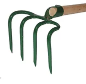 Grabie i motyki - Hak 4-zębny do obornika z trzonkiem 130 cm - miniaturka - grafika 1