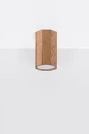 Oprawy, klosze i abażury - Sollux Lighting Plafon ZEKE 10 dąb PEACH PUFF - miniaturka - grafika 1