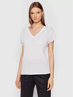 Koszulki i topy damskie - Benetton United Colors Of T-Shirt 3JDRE4267 Biały Regular Fit - grafika 1
