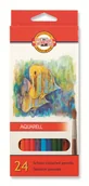 Przybory szkolne - Koh-i-Nor Kredki akwarelowe KOH-I-NOOR 24 kolory 3717/K 00170KH - miniaturka - grafika 1