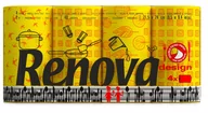 Ręczniki papierowe - Ręcznik kuchenny Renova DESIGN COLORS żółte 4szt - miniaturka - grafika 1