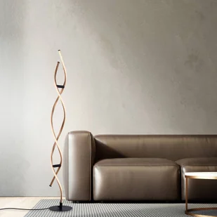Paul Neuhaus Lampa stojąca LED Polina, złoty, metal, ściemniany - Lampy stojące - miniaturka - grafika 1