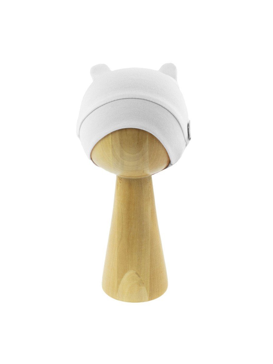 Niemowlęca czapka z uszami biała, Nicol r.62