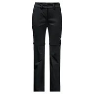 Spodnie sportowe damskie - Spodnie damskie Jack Wolfskin  Overland Zip Away Black 44 - miniaturka - grafika 1