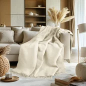 Koce - Koc T Bawełniany B113 150x200 ecru Darymex - miniaturka - grafika 1