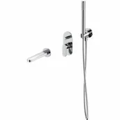 Zestawy prysznicowe - CERSANIT Zestaw wannowy podtynkowy CREA chrom S952-035 - miniaturka - grafika 1