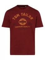 Koszulki męskie - Tom Tailor - T-shirt męski, czerwony - miniaturka - grafika 1