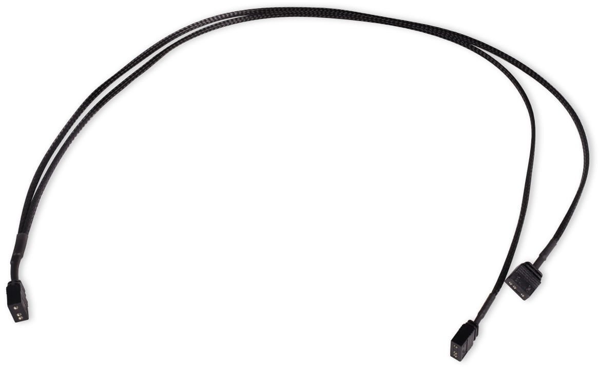 Alphacool Alphacool Y-Splitter aRGB 3-Pin auf 2x 3-Pin 60cm - schwarz