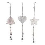 Ozdoby bożonarodzeniowe - Zawieszka choinkowa 17 cm mix wzorów - miniaturka - grafika 1