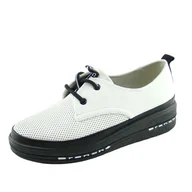 Półbuty damskie - Półbuty damskie ażurowe VINCEZA 10713 wkł.skóra - miniaturka - grafika 1