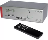 Akcesoria do monitoringu - Lindy Splitter / Matrix VGA - Audio Lindy 32577 32577 - miniaturka - grafika 1