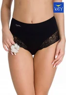Majtki damskie - Figi damskie KEY LPF-111, 2-pak, czarne 2XL - miniaturka - grafika 1