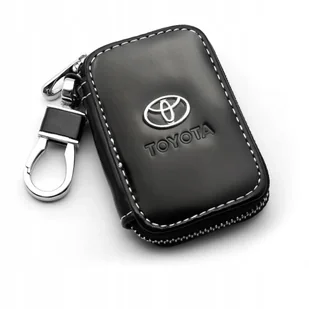 SKÓRZANE ETUI na klucze TOYOTA logo KLUCZYK samochodowy ELEGANCKI brelok - Etui na klucze - miniaturka - grafika 1