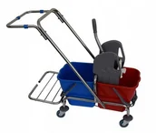 Wózki serwisowe - TTS wózek do sprzątania z uchwytem na worek 2x15L - 2x15L - miniaturka - grafika 1