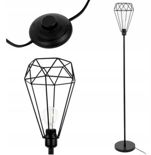 Lampa Stojąca Podłogowa Reno Loft Czarna Diament - Lampy stojące Lampa Stojąca Podłogowa Reno Loft Czarna Diament - Lampy stojące - miniaturka - grafika 1