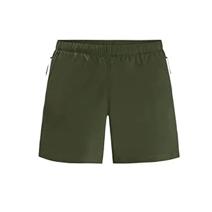 Jack Wolfskin Damskie szorty trekkingowe dla kobiet, kolor oliwkowy, rozmiar 40 - Spodenki damskie - miniaturka - grafika 1