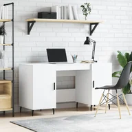 Biurka dla dzieci - ﻿Biurko, białe, 140x50x75 cm, materiał drewnopochodny - miniaturka - grafika 1