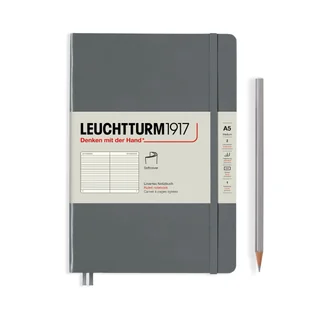 Notatnik Leuchtturm1917 Medium A5, miękka oprawa, linie, antracytowy - Notesy i bloczki - miniaturka - grafika 1