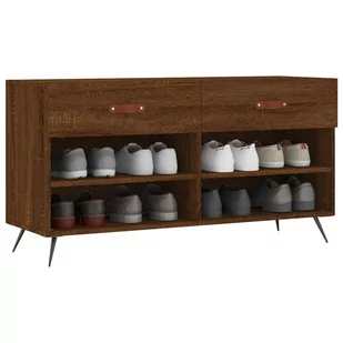 Ławka z miejscem na buty, czarna, 102x35x55 cm Lumarko! - Szafki na buty - miniaturka - grafika 1