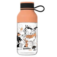 Shakery i bidony sportowe - Quokka Ice Kids with strap - Butelka na wodę z tritanu 430 ml z paskiem (In The Woods) - miniaturka - grafika 1
