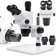 Mikroskopy i lupy - Profesjonalny Mikroskop Stereoskopowy Trinokularowy 6,5-65x dla Elektronika Jubilera - miniaturka - grafika 1