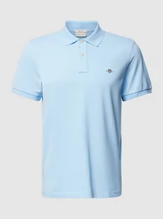 Koszulka polo z wyhaftowanym logo model ‘SHIELD’ - Koszulki męskie - miniaturka - grafika 1