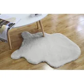 Dywany - Sztuczne futro 60 x 90 szary - miniaturka - grafika 1