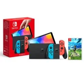 Konsole Nintendo - Nintendo Switch OLED Czerwono-niebieski + The Legend of Zelda: Breath of the Wild - miniaturka - grafika 1