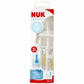 Butelki dla niemowląt - Nuk Butelka z wskaźnikiem temp. 6-18m First Choice popielata 10741103 300 ml - miniaturka - grafika 1