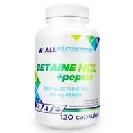 Witaminy i minerały dla sportowców - ALLNUTRITION Betaine HCL+Pepsin 120caps - miniaturka - grafika 1