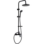 Panele prysznicowe - Kolumna natryskowa INTRA czarna z baterią - miniaturka - grafika 1