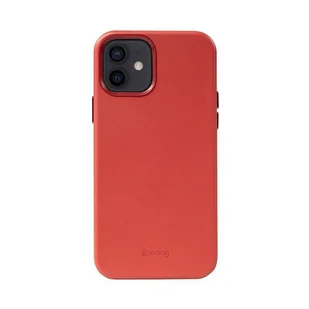 Crong Essential Cover - Etui ze skóry ekologicznej iPhone 12 / iPhone 12 Pro (czerwony) - Etui i futerały do telefonów - miniaturka - grafika 8