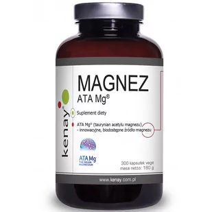 Kenay Magnez ATA Mg 300vegcaps - Witaminy i minerały dla sportowców Kenay Magnez ATA Mg 300vegcaps - Witaminy i minerały dla sportowców - miniaturka - grafika 1