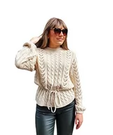 Swetry damskie - ICHI Damski sweter IHPOLITE LS, 130907/Sandshell, XS - miniaturka - grafika 1