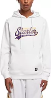 Bluzy męskie - STARTER BLACK LABEL Męska bluza z kapturem Starter Swing Hoody, biała, XL - miniaturka - grafika 1