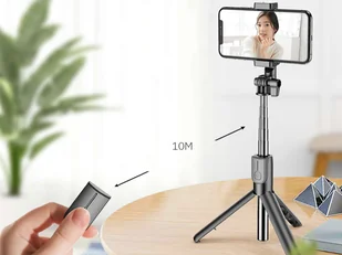 Kijek Selfie Lampa Led fotograficzna ze statywem kosmetyczna do zdjęć Alogy Ring - Selfie stick - miniaturka - grafika 5