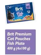 Brit Premium Cat Adult Fish Plate Saszetki 4X100G