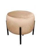 Fotele i pufy dla dzieci - Pufa WILFRED MG VELVET beżowa - POLECA nas aż 98% klientów - ZAMÓW (91 822 80 56) - miniaturka - grafika 1