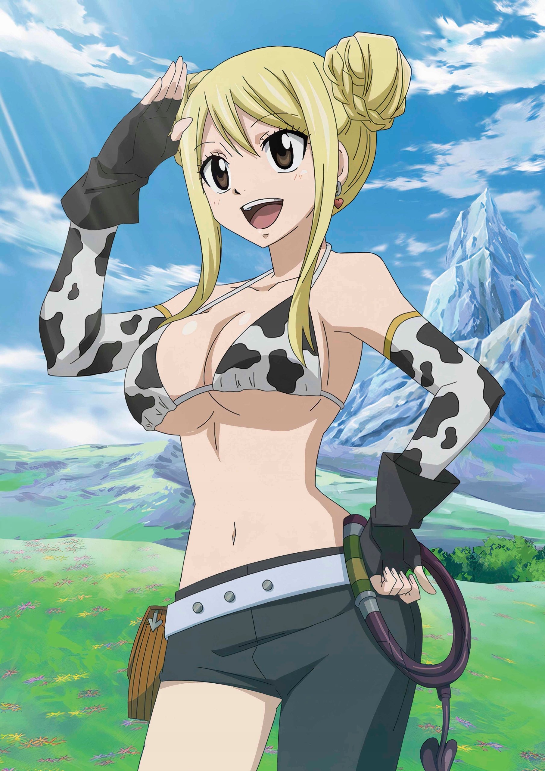 Plakat A3 Fairy Tail Anime Manga Lucy Heartfilia Star Dress Taurus