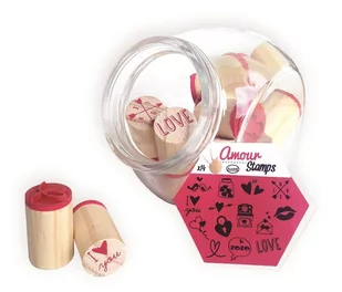 Aladine Stempelki w słoju, miłość - Scrapbooking - miniaturka - grafika 1