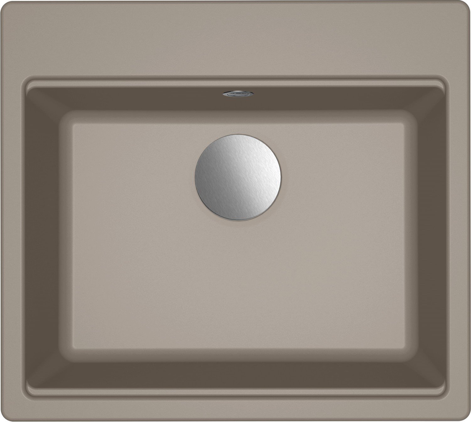 ELLECI Zlew TIME 105 tortora (G43) GRANITEK (LG210543FIXCI)