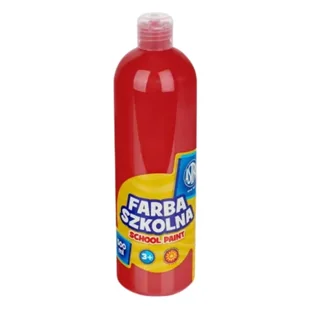 Astra Farba Szkolna Plakatowa Duża 500ml Czerwona 1 Sztuka - Szkolne artykuły papiernicze - miniaturka - grafika 1