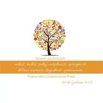 Szaron Magnes na lodówkę - Owocem zaś Ducha - Magnesy Szaron Magnes na lodówkę - Owocem zaś Ducha - Magnesy - miniaturka - grafika 1