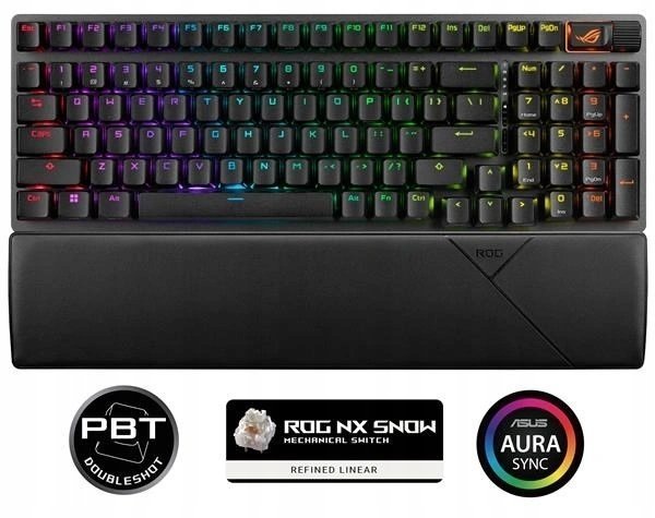 Asus ASUS klawiatura ROG Strix Scope II 96 Wireless ROG NX Snow - Czechy/Słowacja 90MP037A-BKZA00